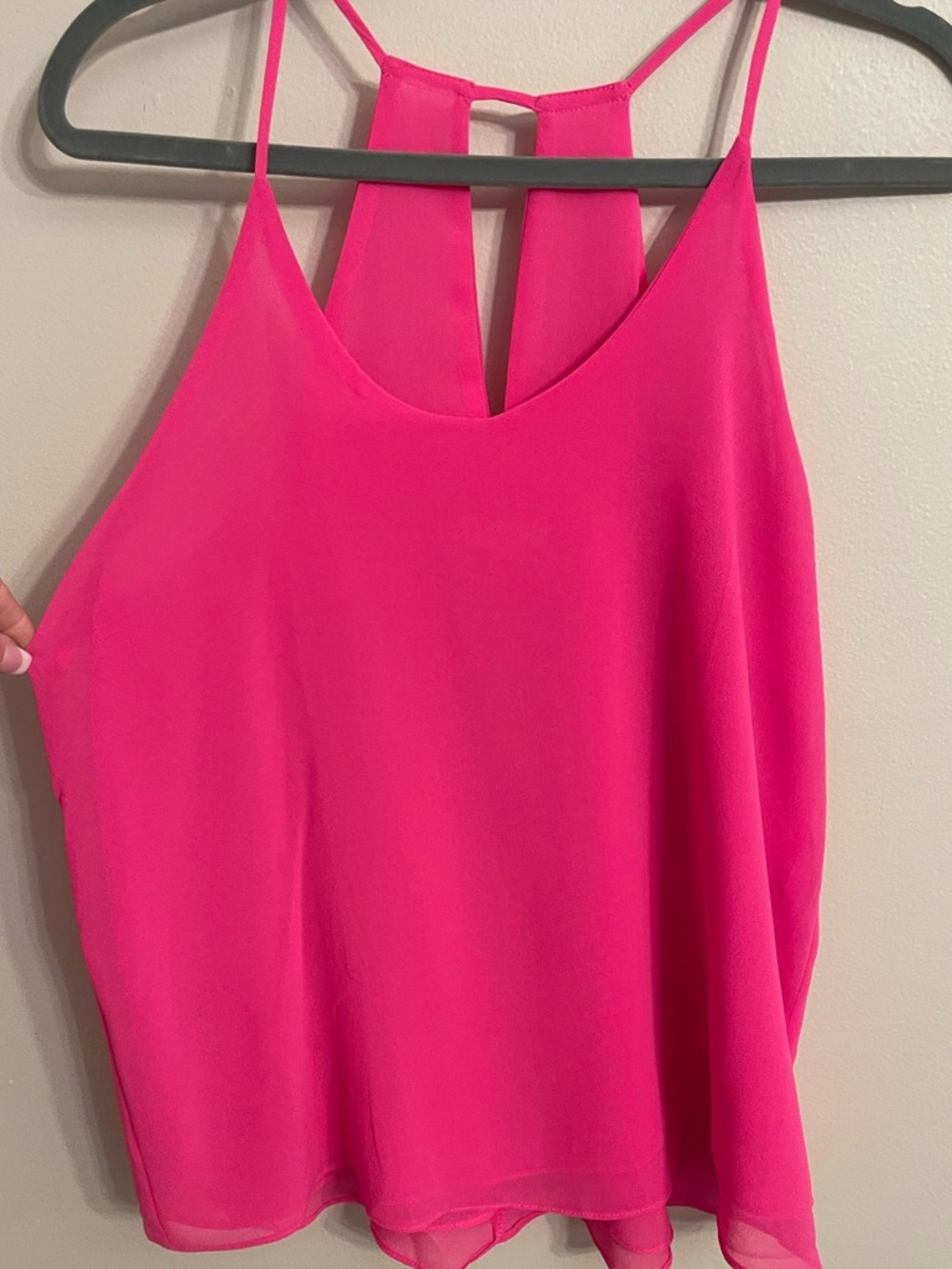 mine Bright Fuchsia Strappy Back Camisole